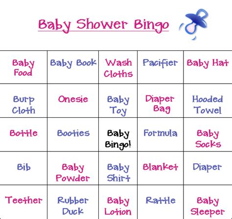 Find this pin and more on baby shower by pamela jones. All new baby shower bingo game!