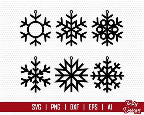 Snowflake Svg Snowflake Ornament Svg Christmas Ornament Svg Etsy