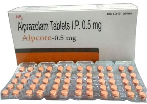 Alprazolam 05mg Alpcore 05 Tablet Non Prescription Treatment