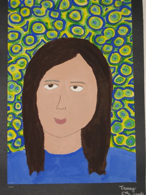 5th Grade Self Portrait Painting 12x18 Lesson Designed By Art