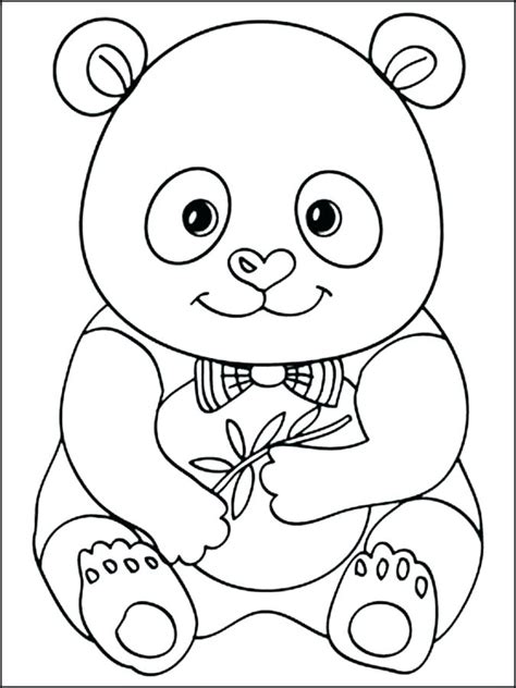 Cute Panda Drawing Step By Step Coloring Pages For Ki