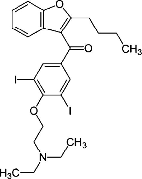 Amiodarone Structure Download Scientific Diagram