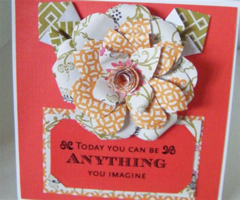 How To Make A Textile Paper Flower Card Instructables
