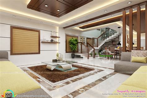 Beautiful Living And Dining Room Interiors Kerala Home Design And