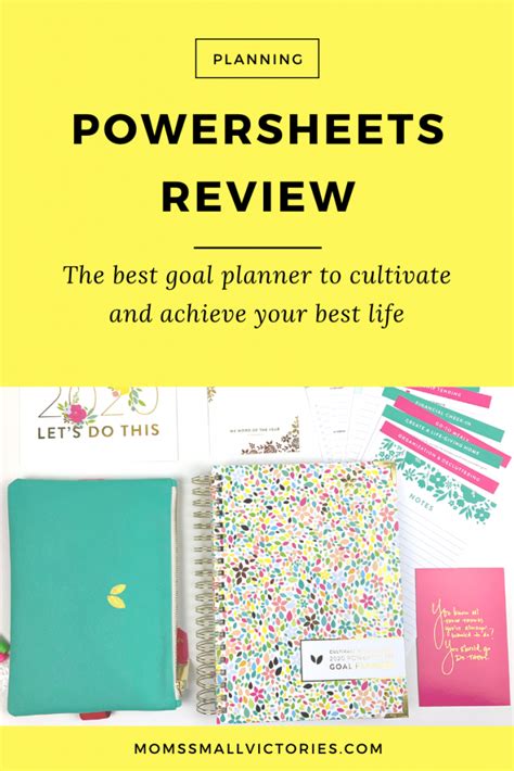 2020 Powersheets Review The Powersheets Intentional Goal Planner Can