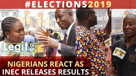2019 Election Nigerians React To Sarakis Loss As Inec Releases More Results Legit Tv Youtube