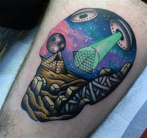 40 Pyramid Tattoo Designs For Men - Ink Ideas With A ...