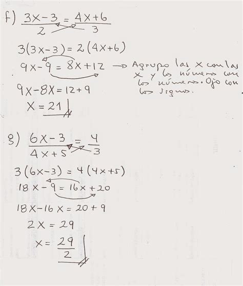 MatemÁtica FÁcil Ejercicios Resueltos De Ecuaciones De Primer Grado