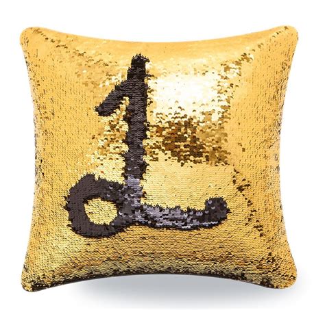 Livedeal Reversible Sequins Mermaid Pillow Cases 40x40cm Gold And Black Home