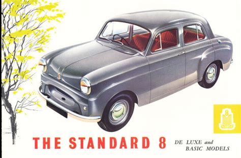 1955 Standard Eight British Car Original Dealer Sales Brochure Catalog