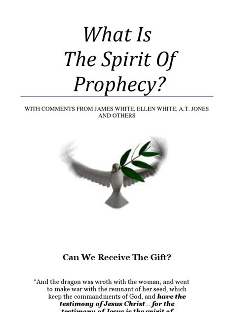 What Is The Spirit Of Prophecy Sda Edition By Trent R Wilde