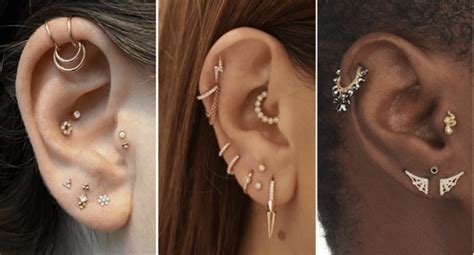Curatedear How To Stack Your Ear Piercings Like A Pro Blog Huda