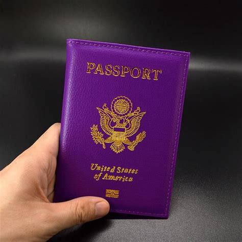 Cute Usa Passport Cover Women Pink Travel Passport Holder American