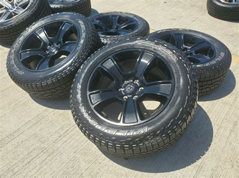 20 Dodge Ram 1500 Oem 2021 Limited Black Wheels New And Falken