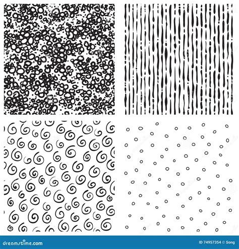 Endless Hatch Patterns Stock Vector Illustration Of Circle 74957354