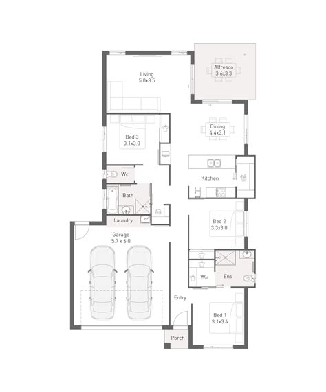 BELLEVUE 165 - 3 Bedroom Home Design- Integrale Homes