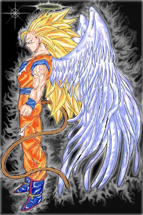 Angel Goku Super Sayayin 3 By Zaffron On Deviantart