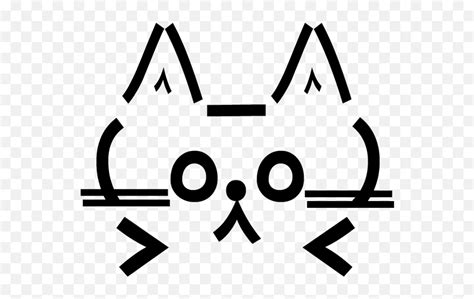 Download Cat Emoji Text Art Cute Cat Png Image With No Ascii Cat Face