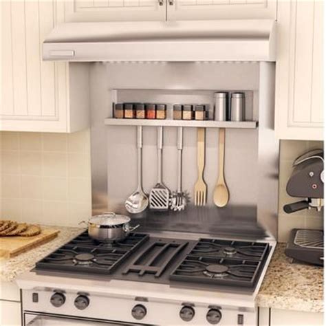 Get your custom made, removable, stainless steel shelf up to 10 deep for each backsplash. Inoxia Backsplashes - Marginal Real Stainless Steel ...