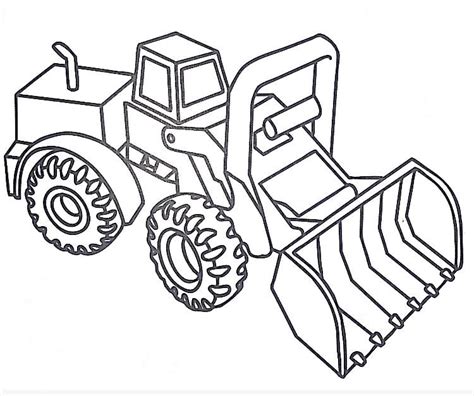 Front Loader Coloring Pages Coloring Home