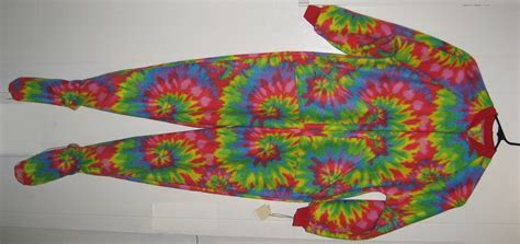 Tie Dye Footed Pajamas Sewing Projects