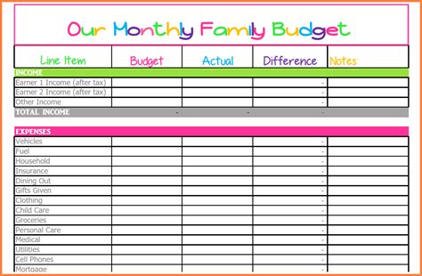 5 Monthly Bills Spreadsheet Template Excel Spreadsheets
