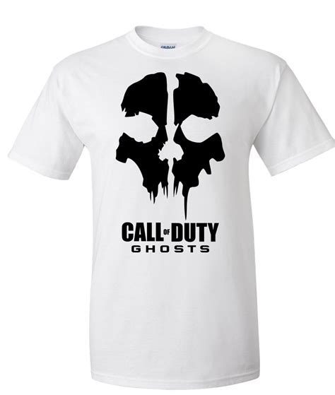 Call Of Duty Ghost Skull Logo Graphic T Shirt Supergraphictees