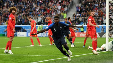 Barcelona defender samuel umtiti headed home the only goal of the game. Umtiti and Dembélé, into the Russia World Cup final