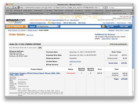 Consider the following packing slip message examples: Amazon - Book Sold, Time to Ship
