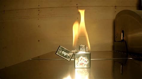 Wood vanished in less than a second. What Happens When You Keep A Zippo Lighter Lit On Fire For ...