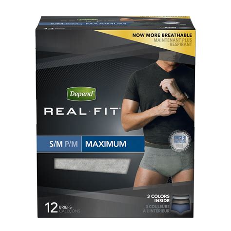 Depend Real Fit Incontinence Underwear For Men Maximum Absorbency