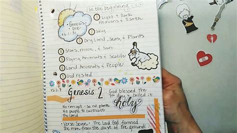 Bible Journaling In A Notebook Creative Note Taking Youtube