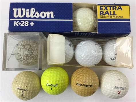 Lot Assorted Vintage Golf Balls