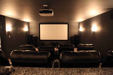 One concept that beats them and appears the best match for the ambiance of the basement is the grand home theater. Basement home theater ideas, DIY, small spaces, budget ...