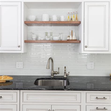 White Glass Tiles For Kitchen Backsplash Things In The Kitchen
