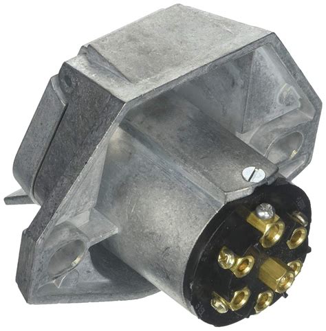 In market there are many special converters123 that solves the problem of connecting a car with european wiring to a trailer with north american wiring. Pollak 11-720 Heavy Duty Zinc 7-Way Round Pin Trailer Wiring Connector - Female Trailer End ...