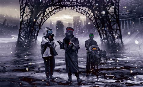 Three Persons Digital Art Romantically Apocalyptic Vitaly S Alexius