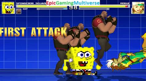 Team Fortress 2 Characters The Heavies And Spongebob Vs Rogue In A