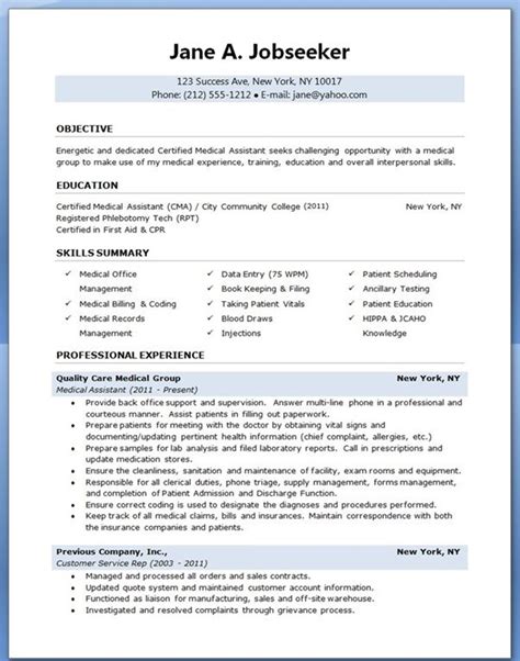 Job descriptions & responsibility samples inc.+ pdf samples. Medical Assistant Sample Resume | Sample Resumes