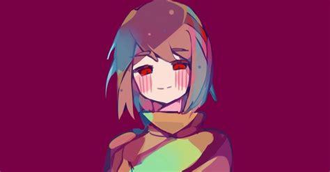 They are illustrated as having pink cheeks and red or brown eyes, as well as light brown hair often drawn in a bob or bowl cut. Chara (Undertale) Image #2623589 - Zerochan Anime Image Board