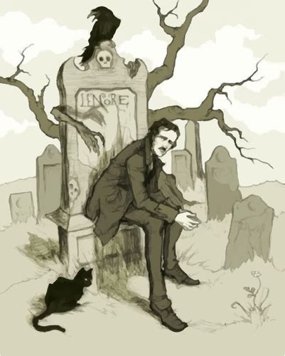 Edgar Allan Poe Illustration Public Domain Vectors