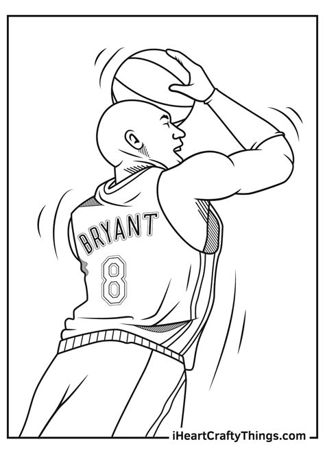 Printable Kobe Bryant Coloring Pages Updated 2021