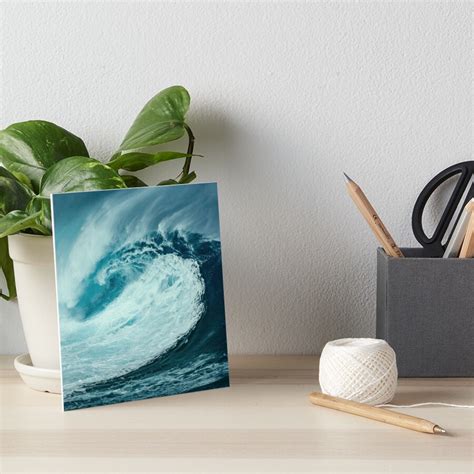 Aesthetic Ocean Wave Photography Art Board Print For Sale By