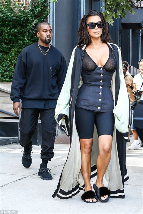 Kim Kardashian Shows Her Nipples In A Sheer Bustier As She Wears Bizarre Outfit Kanyi Daily News
