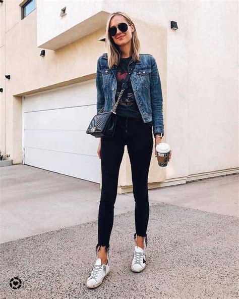 Black Jeans And White Sneakers Easy Outfit Ideas 2022 Fashion Canons