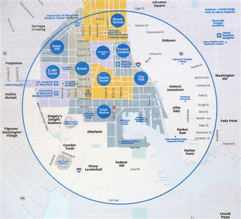 Downtown Baltimore Neighborhood Map Maryland Daily Record