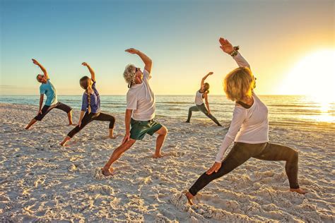 Stretched Out On The Sand Find Your Bliss With Beach Yoga Gulfshore