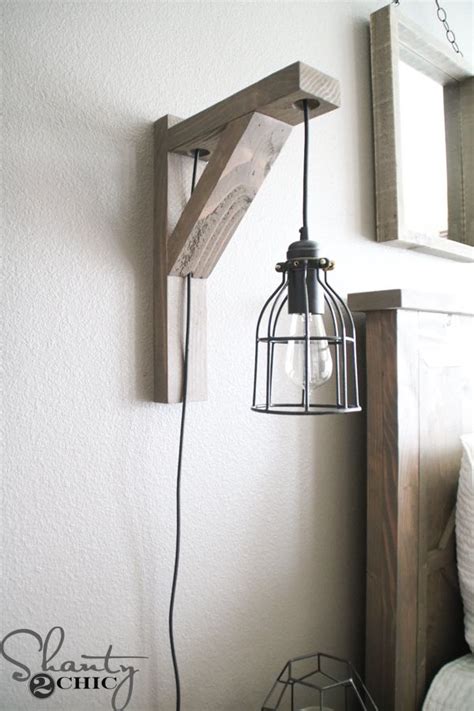 These wall mounted lights come in a variety of styles to match any bedroom style and provide the perfect amount of light. Pin on wood projects