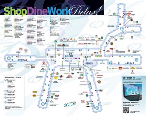 Charlotte Douglas International Airport Map