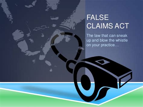 Maybe you would like to learn more about one of these? False Claims Act & Physicians - Basic Primer